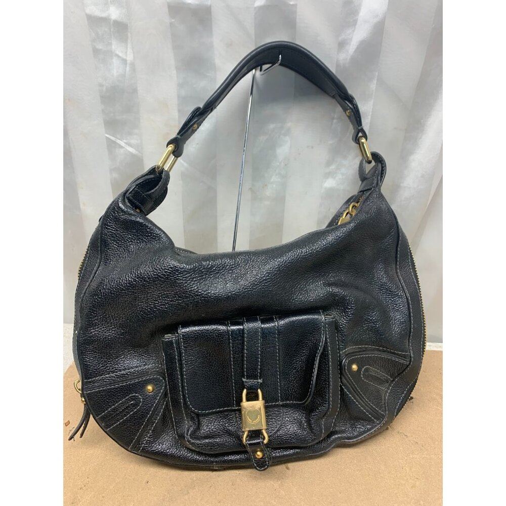 SOLD Marc Jacobs Black Leather Women's Cortney Hobo Shoulder Bag Handbag